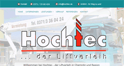 Desktop Screenshot of hochtec.de