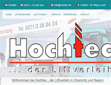 Tablet Screenshot of hochtec.de